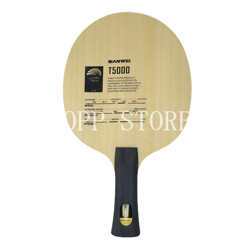 Original SANWEI T5000 CARBON T - Table Tennis Custom Bat review and price