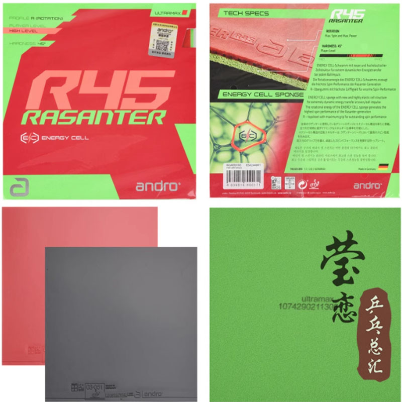 Andro Rasanter R45 47 50 C45 4 - Table Tennis Racket review and price