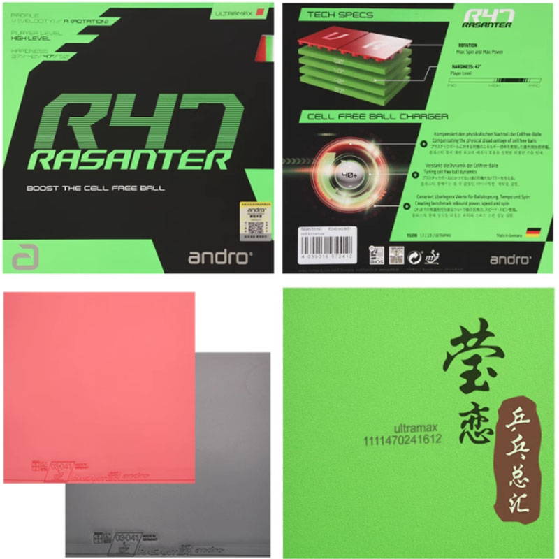 Andro Rasanter R45 47 50 C45 4 - Table Tennis Racket review and price